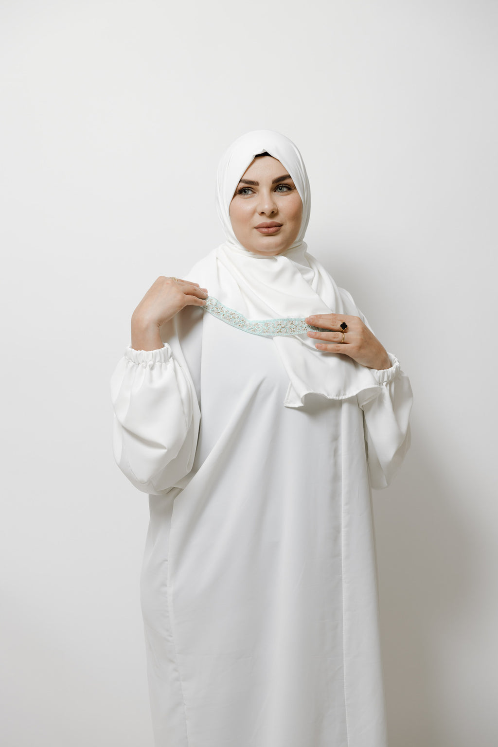 Abaya Salat Blanc