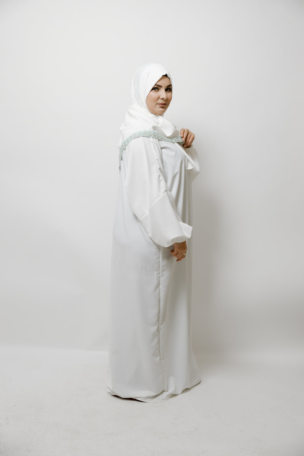 Abaya Salat Blanc