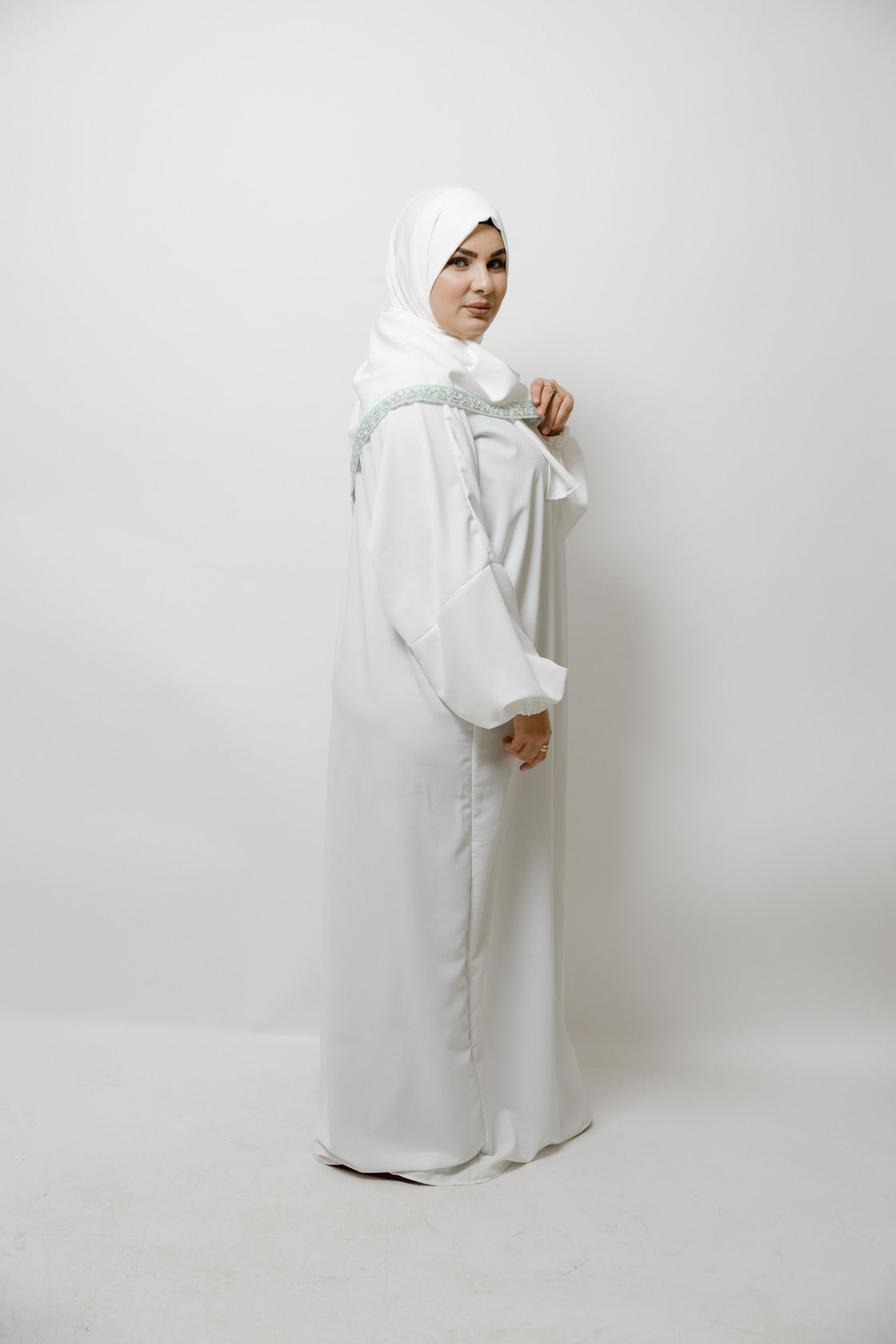 Abaya Salat Blanc